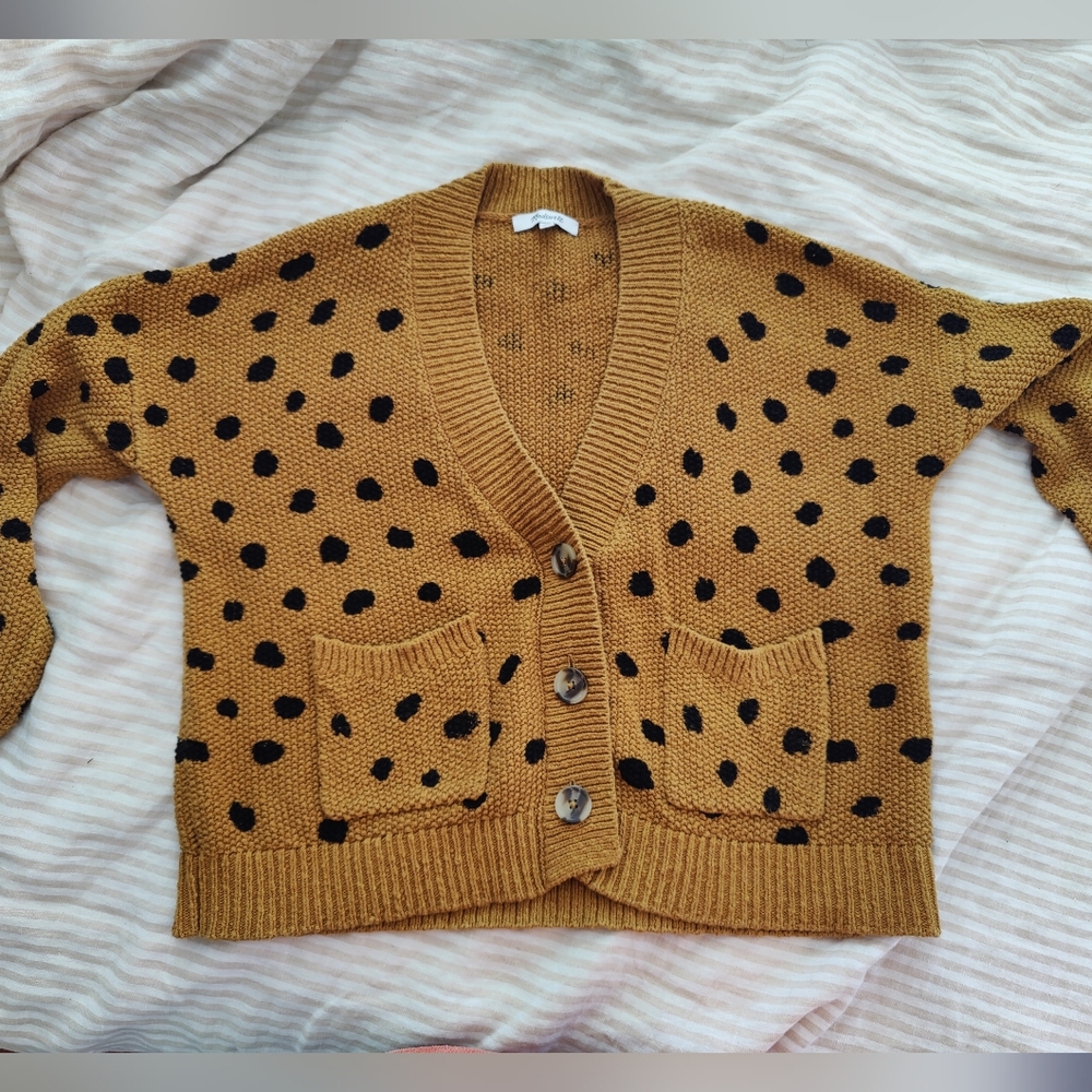 Madewell Polka Dot Cardi